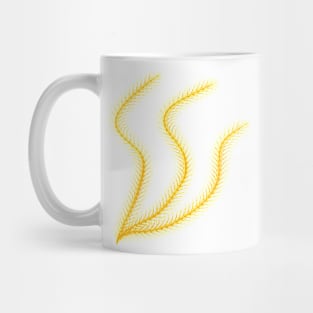 Grass flower pattern blowing in the wind, very ordinary but not ordinary. Mug